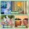 Glass Paint Stained Transparent Glass Window Paint Set Great for Glass Painting Wine Glasses Light Bulbs Ceramic Non-Toxic Waterproof Christmas Art Decor(12 Colors/4.9Oz)